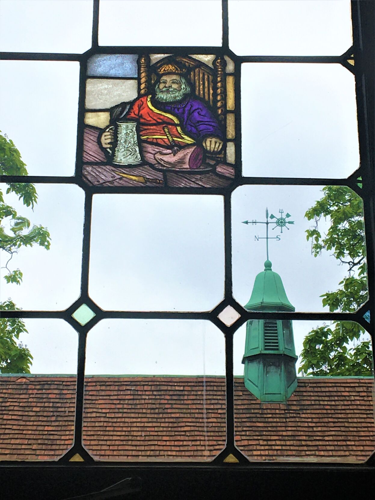 Pabst Gambrinus stained glass window at Best Place at the Historic Pabst Brewery, 917 W. Juneau Ave. downtown Milwaukee